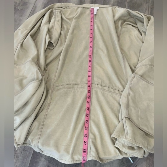 Chicos Women’s Faux Suede Open-Front, Cardigan. - Picture 9 of 9